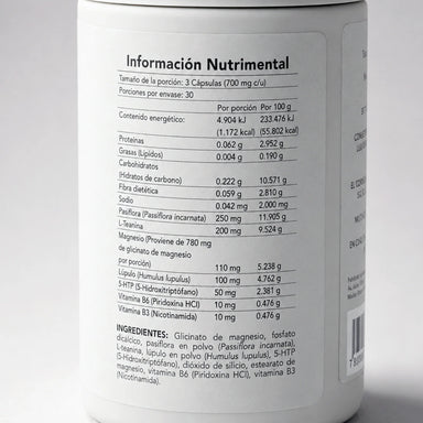 Moonlight Ritual BENE — reverso del envase con ingredientes y modo de uso