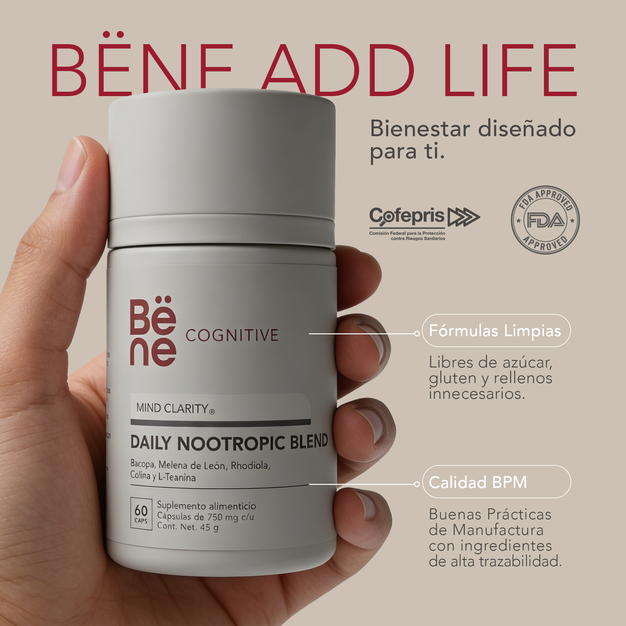 Daily Nootropic Blend BENE