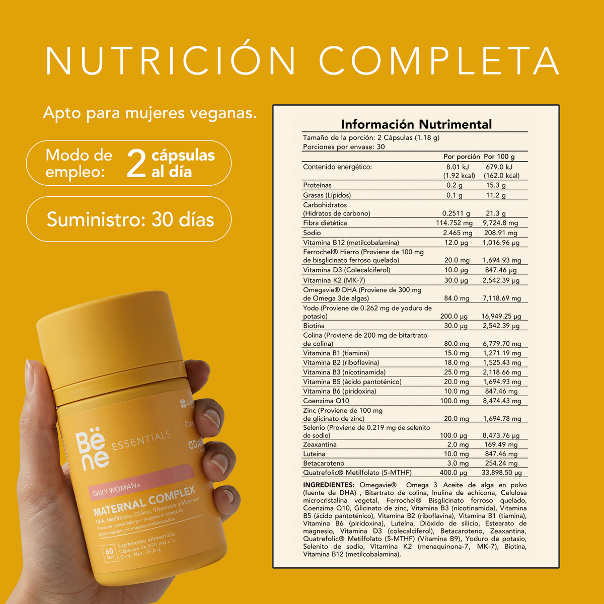 Tabla nutrimental