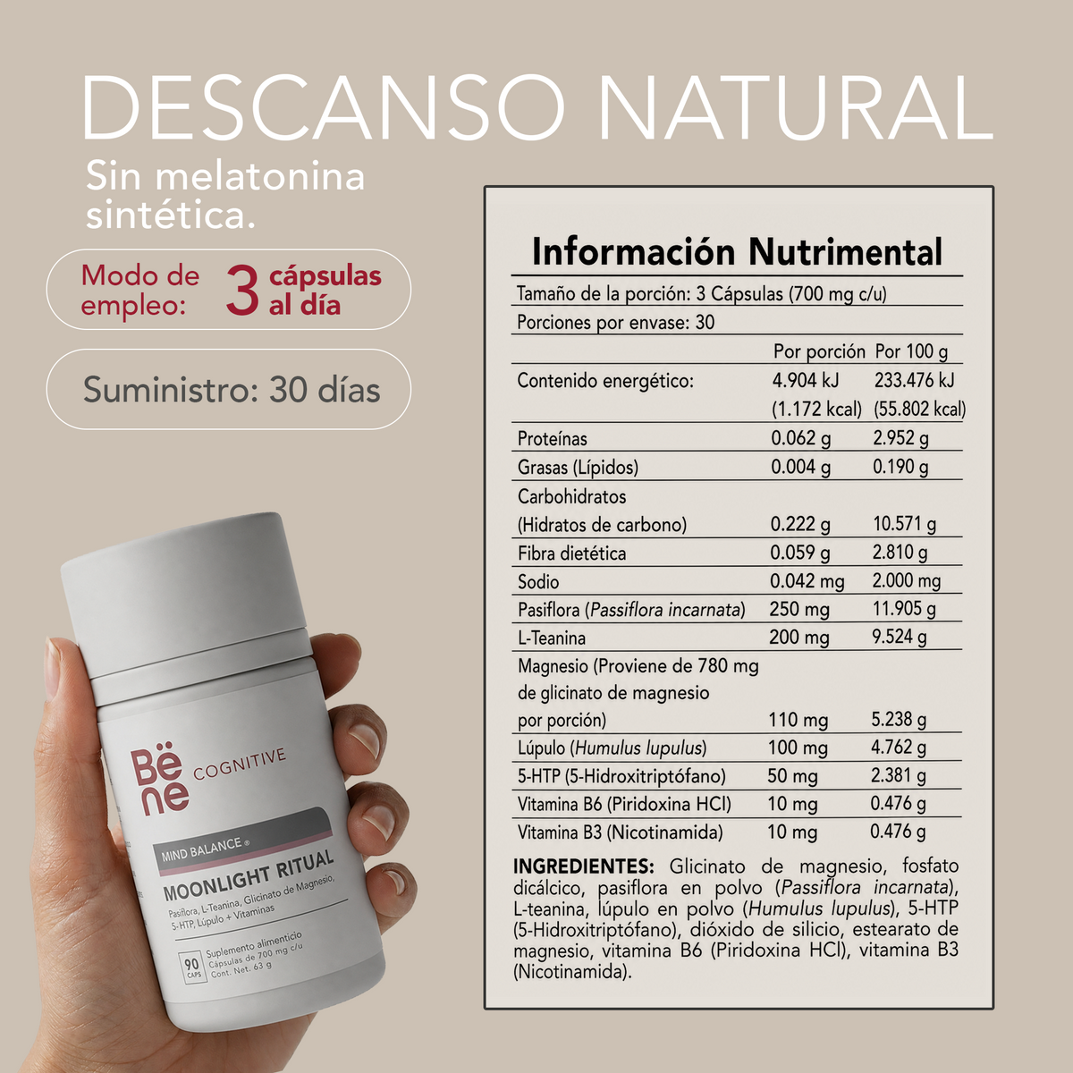 Tabla nutrimental